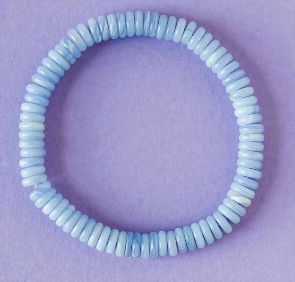 NEW MACRAE & CO women's waters stretchy bracelet set in blue